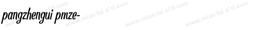 pangzhengui pmze字体转换